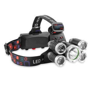 Latarka czołowa akumulatorowa Germina MENSA 2.0 XPE, 2 * 1200mAh, 4 lampy boczne 200lm