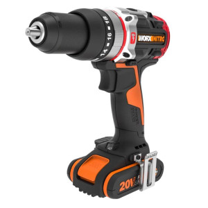 Wiertarko-wkrętarka udarowa akumulatorowa Worx WX354 SlammerDrill 20V Li-Ion, 2 x 2,0Ah, 2-biegi, 60Nm, bezszczotkowa, w walizce