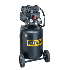 Kompresor bezolejowy NU AIR SILTEK TB50D 1100W, 50L, 160L/min, 8 bar pompa OL150TB, profesjonalny - (3 lata gwarancji), wyciszony 59dB - pionowy