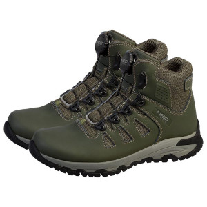 Buty robocze trzewiki Neo 82-751-45 O2 SR FO, linkowe wiązanie z pokrętłem, zielone-oliwkowe - rozmiar 45