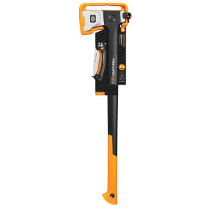 Siekiera rozłupująca Fiskars 1075435 X32, 2400g, dł.81,5cm, ostrze L + piła Xtract SW73