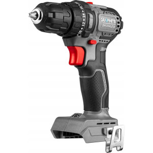 Wiertarko-wkrętarka akumulatorowa 'Graphite 58GE139 Energy+' kompaktowa, 18V, uchwyt 10mm, bezszczotkowa (bez akumulatorów i ładowarki)
