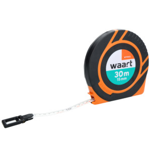 Miara zwijana (taśma miernicza) Waart W71P613 - 30m x 15mm, włókno szklane - z przekładnią 3:1