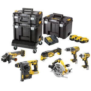 Zestaw Combo DCK685P3T-QW: DCD796+DCF887+DCG405+DCS335+DCS570+DCH273 'DeWalt' 18V Li-Ion 3 x 5,0Ah