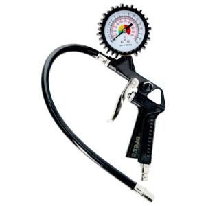 Pistolet do pompowania kół z manometrem Drel PNE-0714 wąż 37cm
