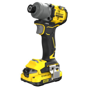 Zakrętak akumulatorowy udarowy Stanley FatMax SFMCF830D2K-QW SFMCF830D2K V20, 18V Li-ion 2x2.0Ah, 200 Nm, bezszczotkowy, Walizka