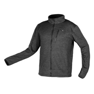Bluza rozpinana Neo 81-515-XL OUTDOOR o splocie pique, szara, 270g/m2 - rozmiar XL