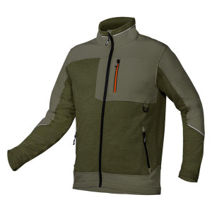 Bluza rozpinana softshell Neo 81-517-XXXL OUTDOOR zielona, 265g/m2 - rozmiar XXXL