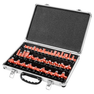 Zestaw frezów widiowych Graphite 56H240 trzpień 8mm 35 szt.