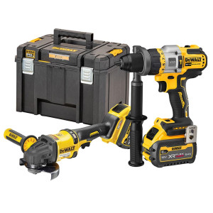 Zestaw Combo DCK2016T2T-QW: Wiertarko-wkrętarka DCD999 + Szlifierka kątowa DCG418 DeWALT 54V FlexVolt 2 x 6,0ah