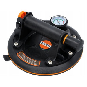 Przyssawka pojedyńcza próżniowa Waart W48B332 200mm do szyb i gresu z pompką i manometrem - 120kg