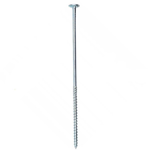 Wkręt do drewna konstrukcyjny ciesielski TBS Domax 3206181 CT 06180, torx 6,0 x 180mm, (100szt.), biały ocynk