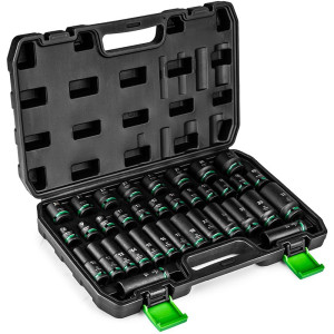 Zestaw nasadek udarowych Wuber W33001 35szt. 1/2” 6-kąt 8-32mm (walizka)