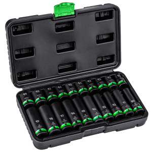 Zestaw nasadek udarowych Wuber W33014 20szt. 1/2” 6-kąt 10-19mm (walizka)