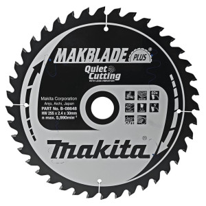 Piła tarczowa do drewna Makita B-08648 MakBlade Plus 255x30mm 40Z