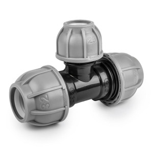 Trójnik do rur PE 'Bradas Drip System' 50 / 25 / 50 mm (1/2szt.) DSRA10T5025