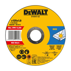 Tarcza do cięcia metalu DeWALT 125mm Thin Fast Cut