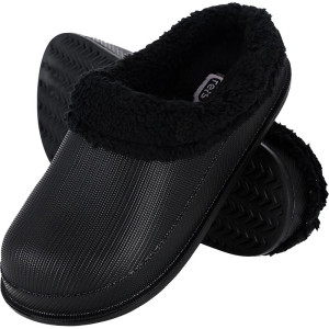 Buty chodaki Fluff EVA futerko czarne 37