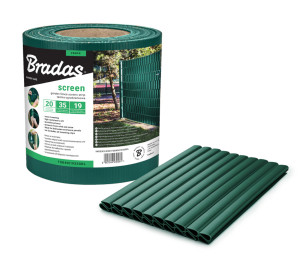 Taśma ogrodzeniowa BRADAS 19cm x 35m zielona