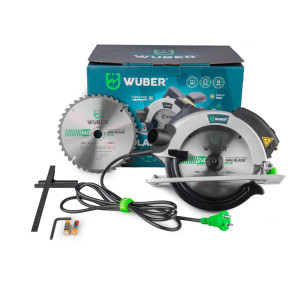 Pilarka tarczowa do drewna Wuber W57201 2400W, 185mm (2 tarcze w zestawie)