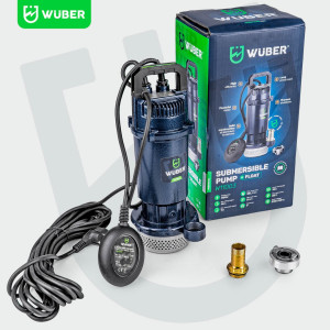 Pompa do wody brudnej Wuber W11003 1'' 400W, 5100 l/h z pływakiem