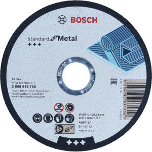 Tarcza do cięcia metalu Bosch Standard 125x1mm