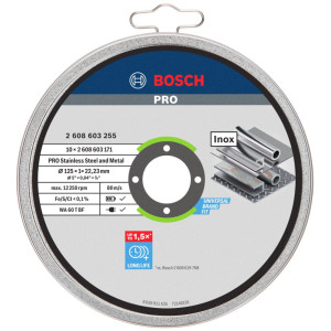 Tarcza do cięcia metalu Bosch PRO Inox 125mm