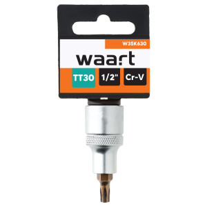Nasadka Waart 1/2" z końcówką trzpieniową Torx z otworem T30 x 55mm