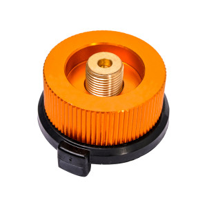 Reduktor gazowy (adapter) na butlę z wyjściem na kartusze 225g nakręcane 7/16" Waart z zabezpieczeniem przed utlenianiem