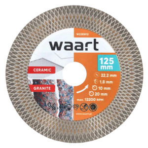 Tarcza diamentowa Waart 125mm do ceramiki 2w1