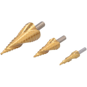 Wiertła stopniowe Ega Faster Tools HSS tytanowe