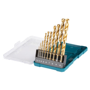 Zestaw wierteł Makita HSS-TiN 1-10 mm, 10 szt.