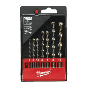 Zestaw wierteł do betonu Milwaukee 3-10mm (8szt.)