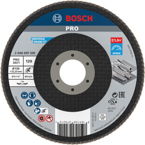 Lamelka Bosch X571 125mm P120 do metalu
