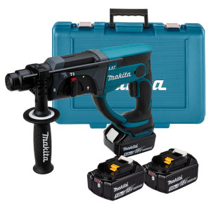 Młotowiertarka akumulatorowa Makita DHR202RTE3 SDS-Plus 1,9J 18,0V 3 x 5.0 Ah, w walizce
