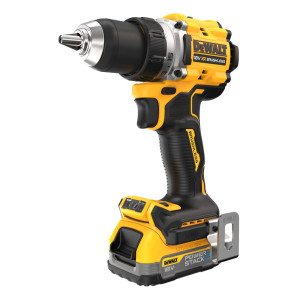 Wiertarko-wkrętarka akumulatorowa DeWALT DCD800E2T-QW 18V XR PowerStack, 2-biegi, 2 x 1,7Ah, 90Nm - bezszczotkowa, w walizce TSTAK