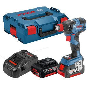 Zakrętarka/klucz udarowy akumulatorowy (2 w 1) Bosch Professional 06019G4201 GDX 18V-200 C, 200Nm, 18V 2 x 5.0Ah, bezszczotkowy - walizka L-Boxx