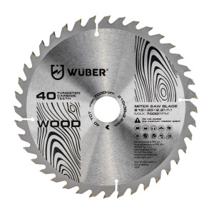 Tarcza do pilarki WUBER 210x30mm 40Z do drewna