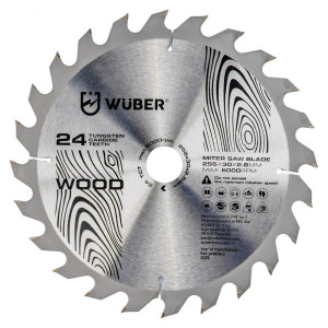 Tarcza do pilarki WUBER 255x30mm 24Z do drewna