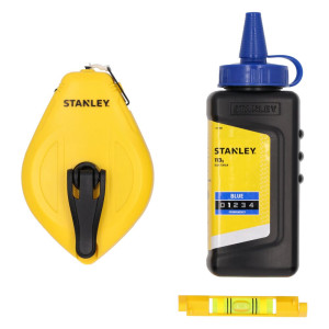 Sznurek traserski Stanley STHT47113-0 z kredą i poziomicą 30m