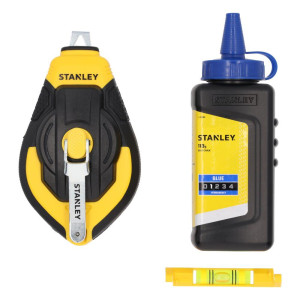 Sznur traserski Stanley STHT47312-0 z kredą i poziomicą