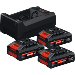 Zestaw zasilający Bosch EXPERT 18V 3x 4.0Ah + GAL12V/18V-80