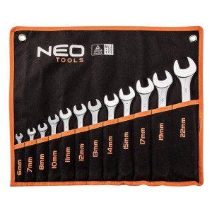Zestaw kluczy płasko-oczkowych Neo 09-752 RWPn 12szt. (6 - 22mm)
