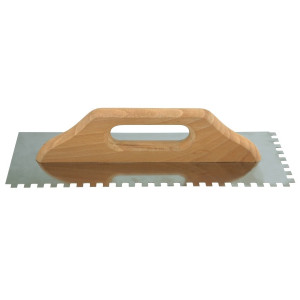 Paca nierdzewna zębata z uchwytem drewnianym 480 8 x 8