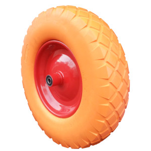 Koło do taczki 4.00x8 poliuretanowe (pełne), otwór 12mm, z ośką