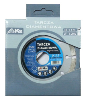 Tarcza diamentowa K2 Standard segmentowa 115mm