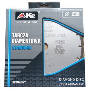 Tarcza diamentowa K2 Standard 230mm segmentowa