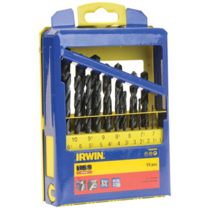 Komplet wierteł do metalu Irwin 10502500 HSS Pro w kasecie metalowej 19szt.