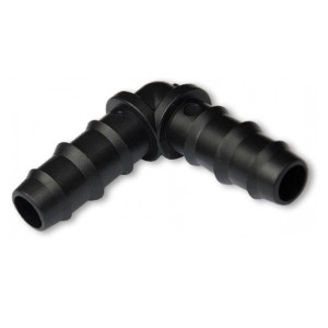 Kolanko 'Bradas Drip System' wtyk na wąż 16mm (1/25szt.) DSWA02-16L