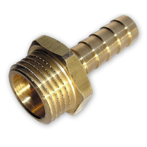 Nypel do węża 1/2" 9mm Bradas mosiądz